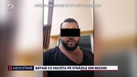 Bătaie cu maceta pe străzile din Reghin